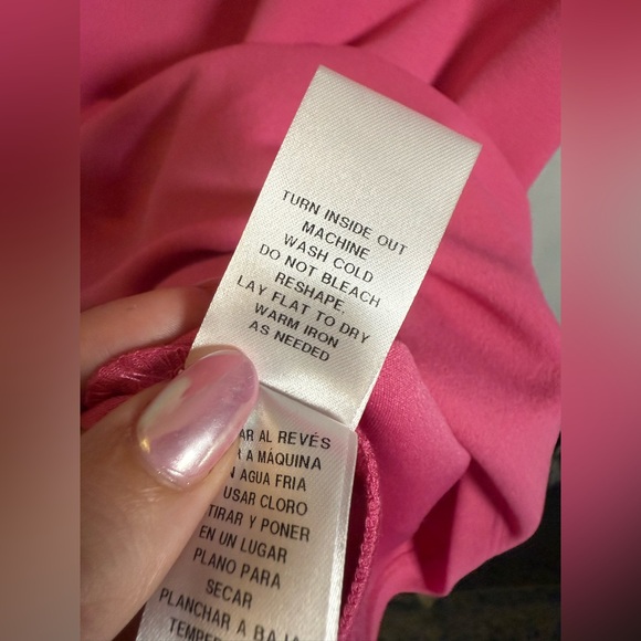 Maggy London Flutter Sleeve Pencil Skirt Dress in Ibis Rose Pink US 4 - Picture 10 of 10